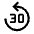 Replay 30 Fill Icon from Outlined Fill - Material Symbols Set