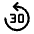 Replay 30 Icon from Rounded Line - Material Symbols Set