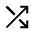 Shuffle Icon from Outlined Line - Material Symbols Set