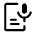 Speech To Text Icon from Rounded Line - Material Symbols Set