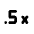 Speed 0 5x Icon from Rounded Line - Material Pro Set