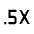 Speed 0 5x Icon from Outlined Line - Material Symbols Set