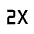 Speed 2x Icon from Outlined Line - Material Symbols Set