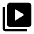 Video Library Fill Icon from Outlined Fill - Material Symbols Set