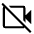 Videocam Off Icon from Outlined Line - Material Symbols Set
