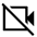 Videocam Off Icon from Sharp Line - Material Symbols Set
