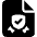 Certificate Authentication Document Badge Check Icon from Ultimate Bold Set