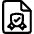 Certificate Authentication Document Badge Check Icon from Ultimate Regular Set