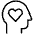 Empathy Authentication Heart Inside Icon from Ultimate Light Set