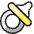 Baby Care Pacifier Icon from Ultimate Colors Set