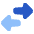 Swap Exchange Transaction Icon from Plump Flat Set