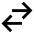 Swap Exchange Transaction Icon from Sharp Line Set