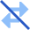 Swap Exchange Transaction Off Disabled Icon from Sharp Flat Set