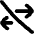 Swap Exchange Transaction Off Disabled Icon from Flex Solid Set