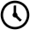 Clock Time Icon from Atlas Line Set