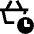 Shopping Basket Clock Icon from Nova Line Set