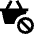 Shopping Basket Restrict Icon from Nova Solid Set