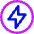 Bolt Charging Power Icon from Core Neon Set