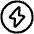 Bolt Charging Power Icon from Plump Line Set