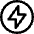 Bolt Charging Power Icon from Core Line Set