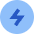 Bolt Charging Power Icon from Sharp Flat Set
