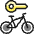 Bicycle Lock Key Icon from Ultimate Colors Set