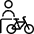 Bicycle Person Icon from Ultimate Light Set