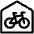 Bike Parking Home Icon from Ultimate Regular Set