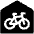 Bike Parking Home Icon from Ultimate Bold Set