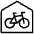 Bike Parking Home Icon from Ultimate Light Set