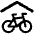 Bike Parking Shade Roof 1 Icon from Ultimate Bold Set | Free Download as SVG Vector and Transparent PNG | Streamline icons