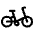 Folding Bike Icon from Ultimate Regular Set | Free Download as SVG Vector and Transparent PNG | Streamline icons