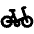 Folding Bike Icon from Ultimate Bold Set