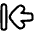 Line Arrow Move Left Large 1 Icon from Plump Line Set