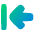 Line Arrow Move Left Large 1 Icon from Plump Gradient Set