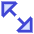 Triangle Arrow Expand Diagonal Large 2 Icon from Sharp Duo Set