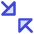 Triangle Arrow Shrink Diagonal Large 2 Icon from Core Duo Set | Free Download as SVG Vector and Transparent PNG | Streamline icons