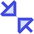 Triangle Arrow Shrink Diagonal Large 2 Icon from Sharp Duo Set