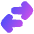Line Arrow Transfer Horizontal Large 2 Icon from Plump Gradient Set