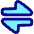 Triangle Arrow Transfer Horizontal Large 1 Icon from Plump Pop Set
