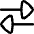 Triangle Arrow Transfer Horizontal Large 2 Icon from Flex Line Set