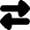 Triangle Arrow Transfer Horizontal Large 2 Icon from Flex Solid Set