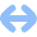 Line Arrow Horizontal Large Icon from Flex Flat Set