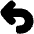 Line Arrow Turn Backward Large Icon from Plump Solid Set