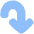Line Arrow Turn Down Right Large Icon from Plump Flat Set