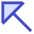 Triangle Arrow Diagonal Upper Left Large Icon from Sharp Duo Set