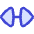 Triangle Arrow Horizontal Large Icon from Flex Duo Set