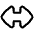 Triangle Arrow Horizontal Large Icon from Plump Line Set