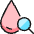 Blood Drop Search Icon from Ultimate Colors Set