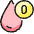 Blood Drop Type O Icon from Ultimate Colors Set